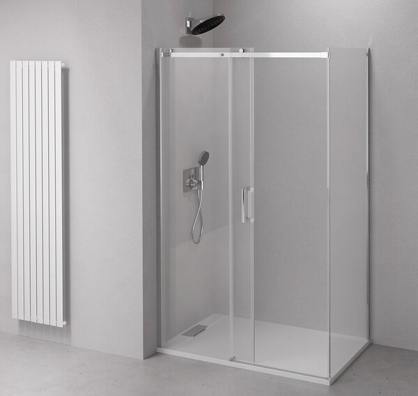 Polysan Polysan, THRON ROUND téglalap alakú zuhanykabin 1600x900mm, kerek futószalagok, TL1690-5005