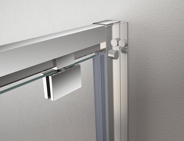 Gelco Gelco, SIGMA SIMPLY négyzet alakú zuhanyparaván forgóajtó 800x800mm L / R változat, átlátszó üveg, GS1279GS3180