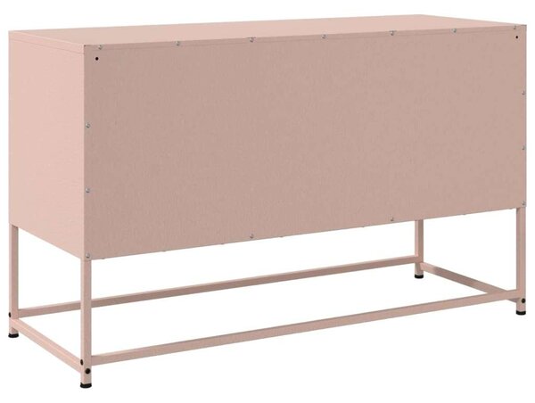 VidaXL Rózsaszín Acél TV-Szekrény - 100,5x39x60,5 cm