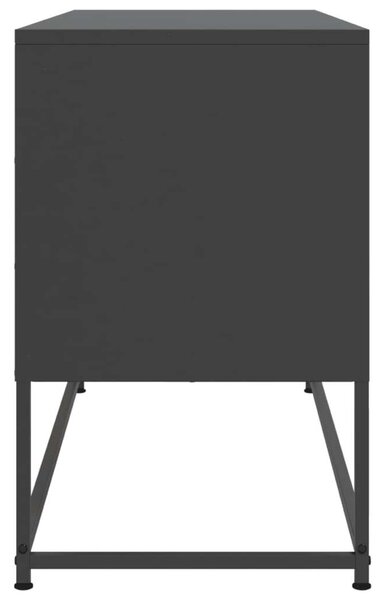 VidaXL fekete acél magasszekrény 36 x 39 x 123 cm