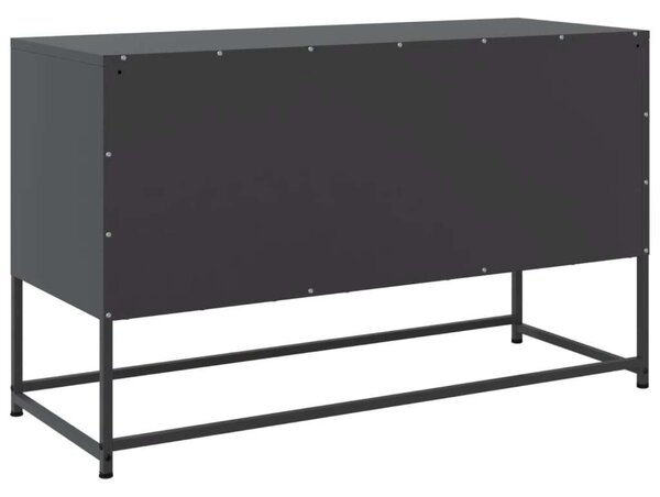 VidaXL fekete acél magasszekrény 36 x 39 x 123 cm