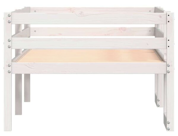 VidaXL fehér tömör fenyőfa gyerekágykeret 90 x 200 cm