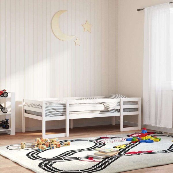 VidaXL fehér tömör fenyőfa gyerekágykeret 90 x 200 cm