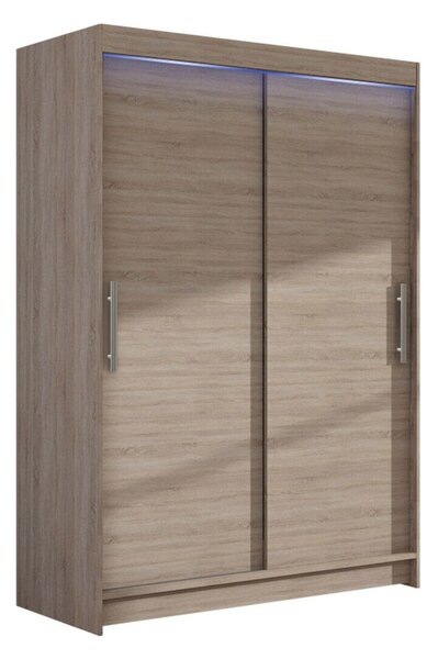 Gardróbszekrény Closico Pacron I, Laminált forgácslap, 200x120x58cm, Triufel tölgy