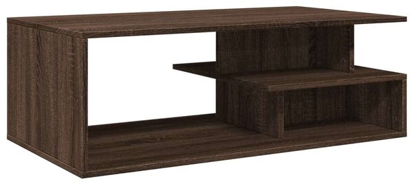 VidaXL barna tölgyszínű szerelt fa dohányzóasztal 102x55x35 cm