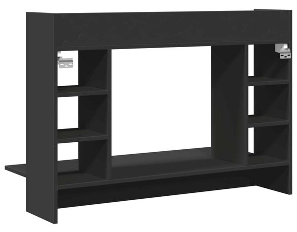 VidaXL Falra Szerelhető Íróasztal - Fekete - 105x48x75 cm