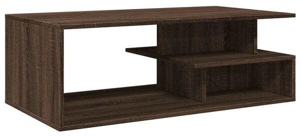 VidaXL barna tölgyszínű szerelt fa dohányzóasztal 102x55x35 cm