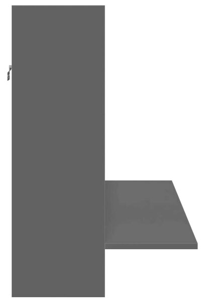 VidaXL Falra Szerelhető Íróasztal - Fekete - 105x48x75 cm