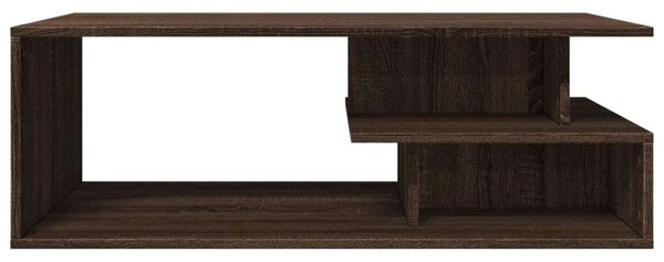 VidaXL barna tölgyszínű szerelt fa dohányzóasztal 102x55x35 cm