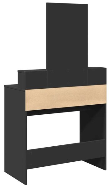 VidaXL Sminkasztal - Fekete - 80x41x144,5 cm