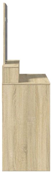 VidaXL sonoma tölgy színű fésülködőasztal tükörrel 80 x 41 x 144,5 cm