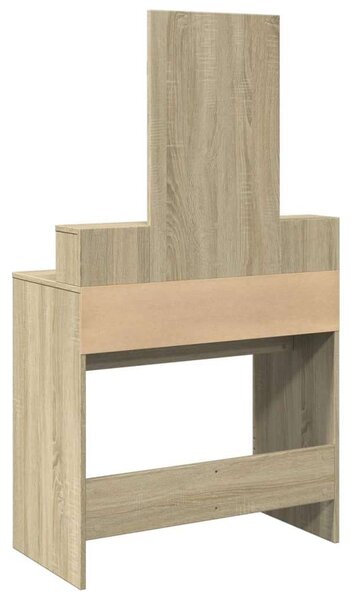 VidaXL sonoma tölgy színű fésülködőasztal tükörrel 80 x 41 x 144,5 cm