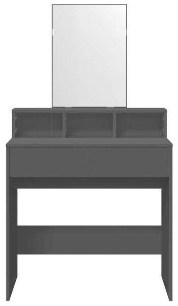 VidaXL Sminkasztal - Fekete - 80x41x144,5 cm