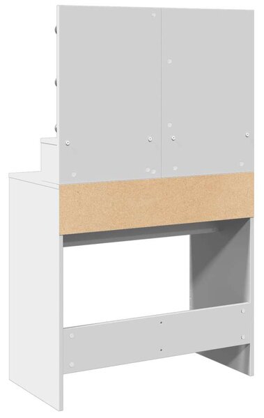 VidaXL fehér fésülködőasztal LED-del 80 x 41 x 134,5 cm