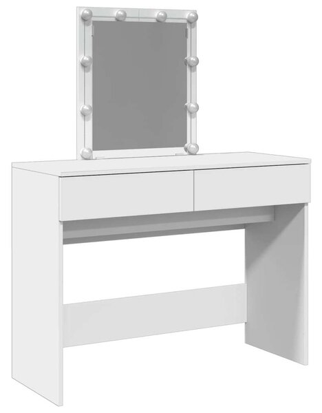VidaXL Sminkasztal - Fehér - LED - 100x40x130cm
