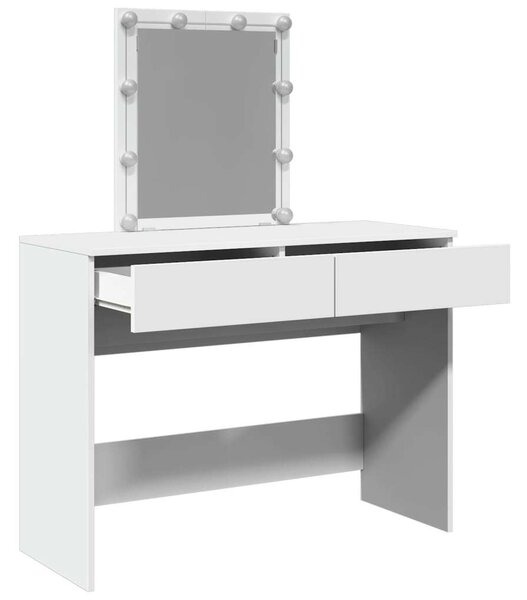 VidaXL Sminkasztal - Fehér - LED - 100x40x130cm
