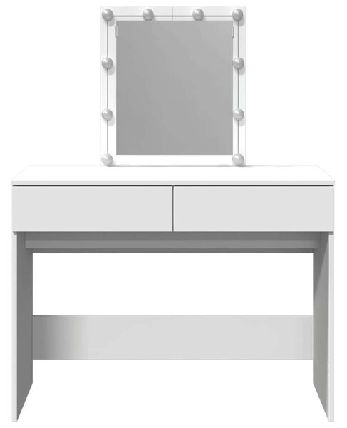 VidaXL Sminkasztal - Fehér - LED - 100x40x130cm