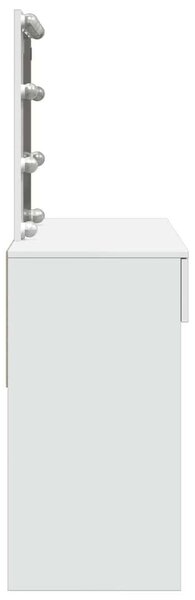 VidaXL Sminkasztal - Fehér - LED - 100x40x130cm
