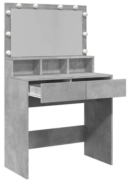 VidaXL Sminkasztal LED-del - 80x41x134,5 cm