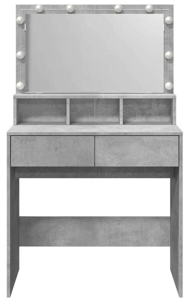 VidaXL Sminkasztal LED-del - 80x41x134,5 cm