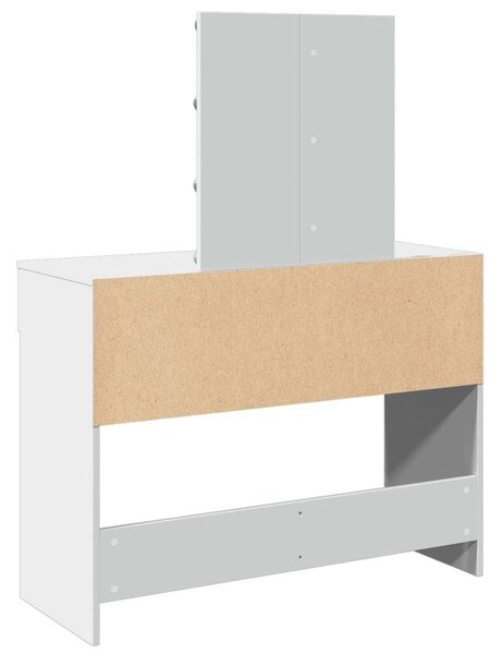 VidaXL Sminkasztal - Fehér - LED - 100x40x130cm