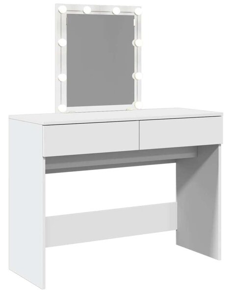 VidaXL Sminkasztal - Fehér - LED - 100x40x130cm
