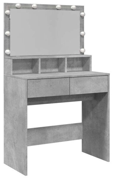 VidaXL Sminkasztal LED-del - 80x41x134,5 cm