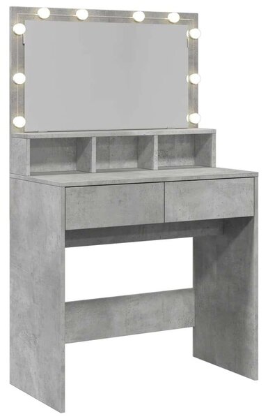 VidaXL Sminkasztal LED-del - 80x41x134,5 cm