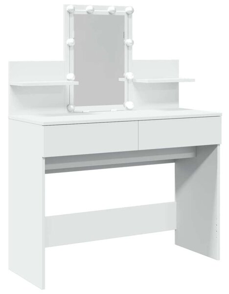 VidaXL fehér fésülködőasztal LED-del 100 x 40 x 130 cm