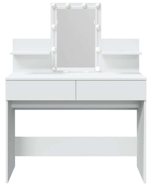 VidaXL fehér fésülködőasztal LED-del 100 x 40 x 130 cm