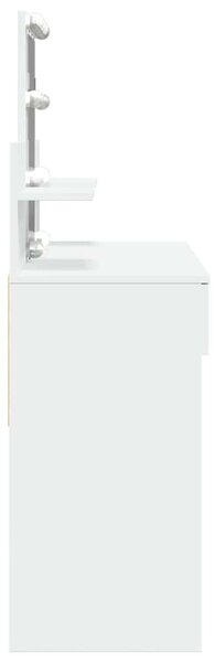 VidaXL fehér fésülködőasztal LED-del 100 x 40 x 130 cm