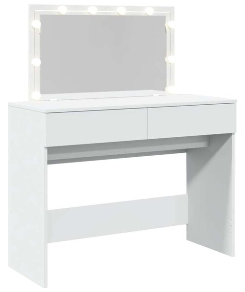 VidaXL fehér fésülködőasztal LED-del 100 x 40 x 130 cm