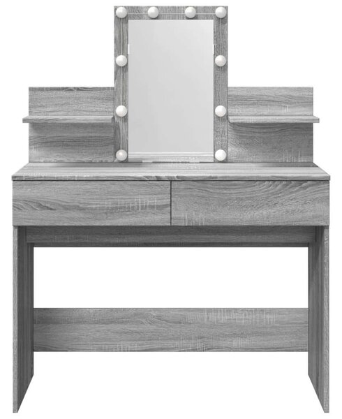 VidaXL Sminkasztal LED-del - 100x40x130 cm