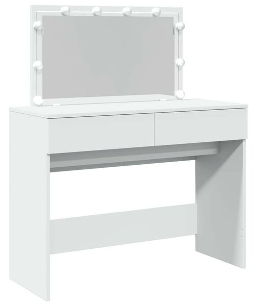 VidaXL fehér fésülködőasztal LED-del 100 x 40 x 130 cm