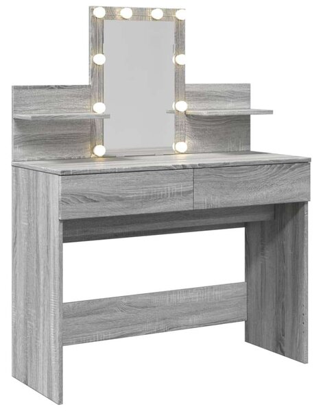 VidaXL Sminkasztal LED-del - 100x40x130 cm