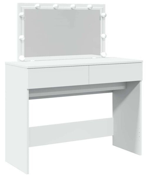 VidaXL fehér fésülködőasztal LED-del 100 x 40 x 130 cm