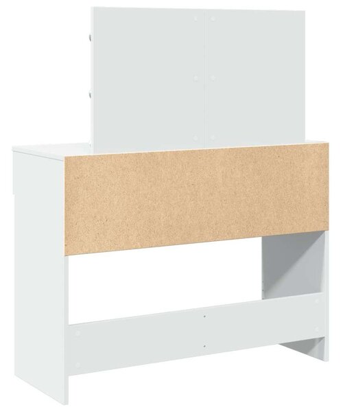 VidaXL fehér fésülködőasztal LED-del 100 x 40 x 130 cm