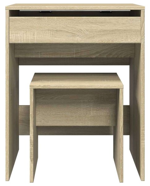 VidaXL Fésülködőasztal Szett - Sonoma Tölgy - 60x40x113,5 cm