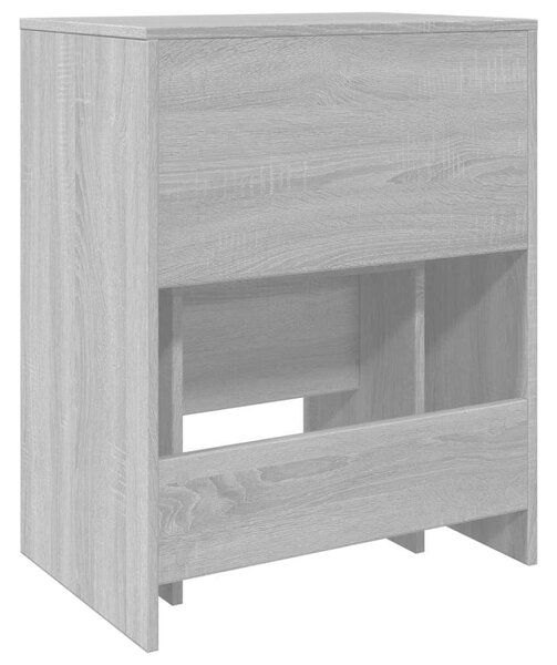 VidaXL Sminkasztal Szett - Szürke Sonoma - 60x40x75 cm