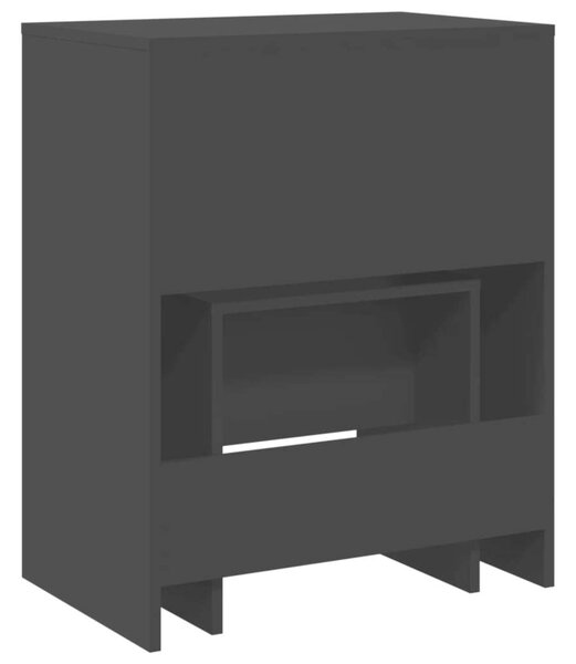 VidaXL Fekete Sminkasztal Szett - 60x40x75 cm