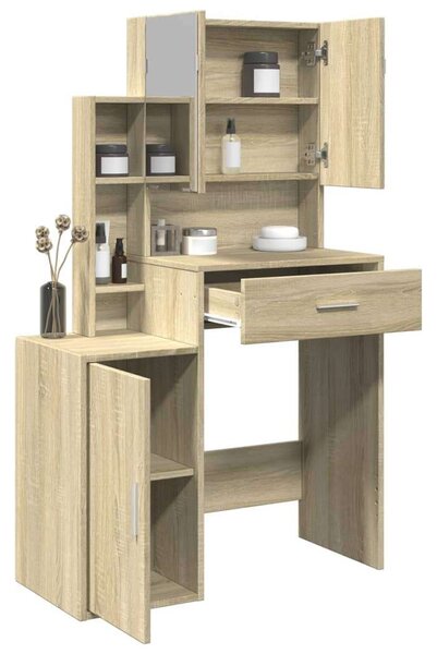 VidaXL Fésülködőasztal Sonoma Tölgy - 80x35x132 cm