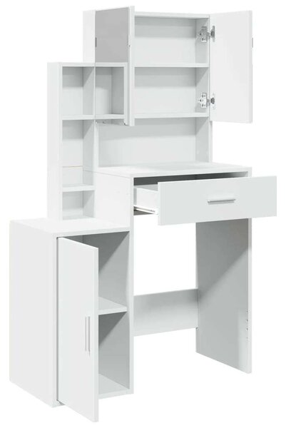 VidaXL Sminkasztal - Fehér - 80x35x132 cm