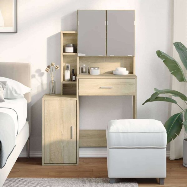 VidaXL Fésülködőasztal Sonoma Tölgy - 80x35x132 cm