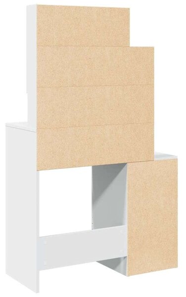 VidaXL Sminkasztal - Fehér - 80x35x132 cm