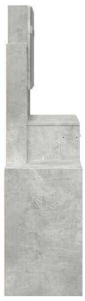 VidaXL Sminkasztal Szekrény - Beton Szürke - 80x35x132 cm