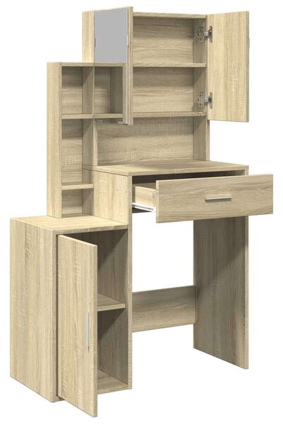 VidaXL Fésülködőasztal Sonoma Tölgy - 80x35x132 cm