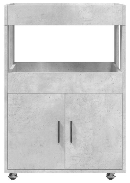 VidaXL Bárkocsi - Fa - Betonszürke - 60x39,5x89 cm