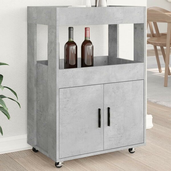 VidaXL Bárkocsi - Fa - Betonszürke - 60x39,5x89 cm