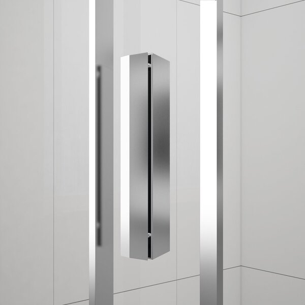 Polysan Polysan, EASY félkör alakú zuhanyfal, 900x900 mm, átlátszó üveg, EL4615