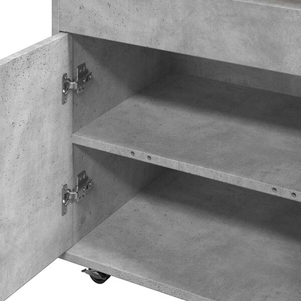 VidaXL Bárkocsi - Fa - Betonszürke - 60x39,5x89 cm